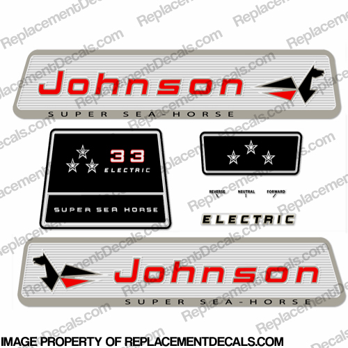 Johnson 1965 33hp - Electric Decals INCR10Aug2021