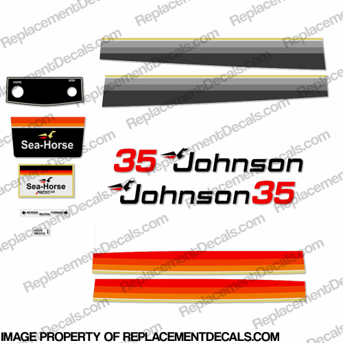 Johnson 1979 35hp Decals INCR10Aug2021