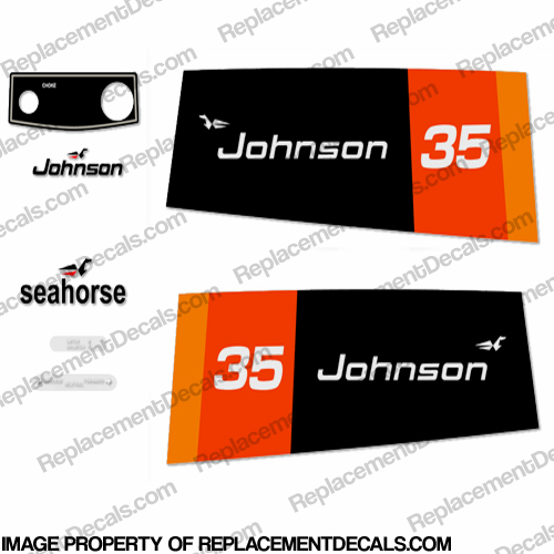 Johnson 1976 35hp - Electric Decals INCR10Aug2021