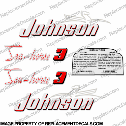 Johnson 1953 3hp Decals INCR10Aug2021