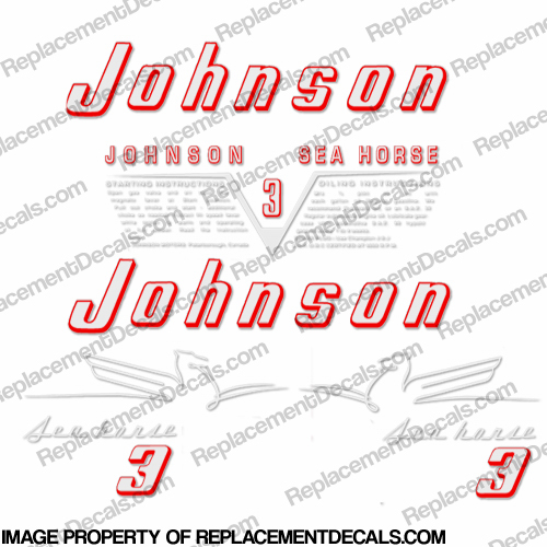 Johnson 1954 3hp Decals INCR10Aug2021
