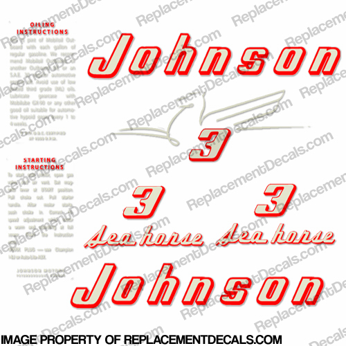 Johnson 1955 3hp Decals INCR10Aug2021