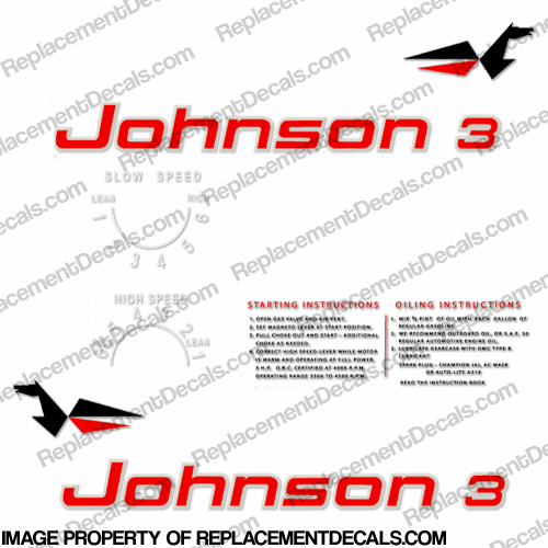 Johnson 1961 3hp Decals INCR10Aug2021