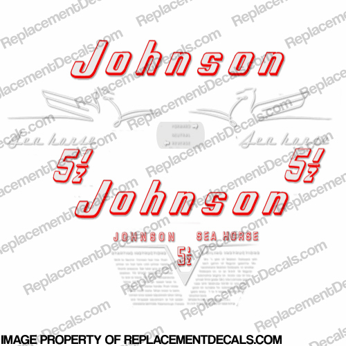 Johnson 1954 5.5hp Decals INCR10Aug2021
