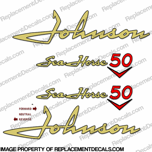 Johnson 1958 50hp Decals 