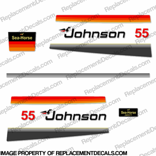 Johnson 1978 55hp Decals INCR10Aug2021