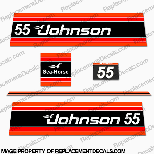 Johnson 1981 55hp Decals INCR10Aug2021