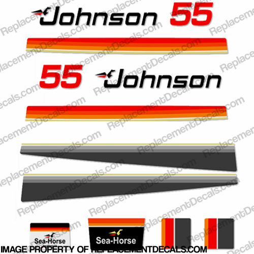 Johnson 1979 55hp Electric Decals INCR10Aug2021