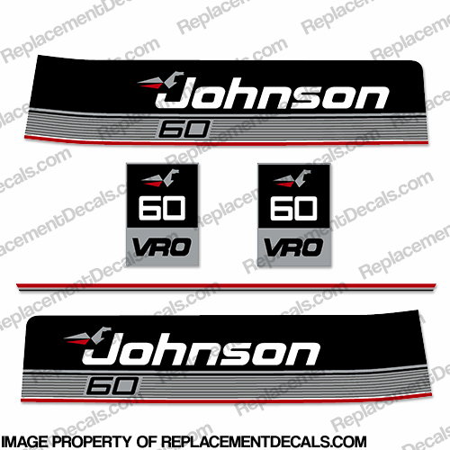 Johnson 1986 60hp VRO Decals INCR10Aug2021