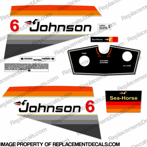 Johnson 1978 6hp Decals INCR10Aug2021