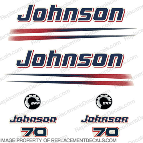 Johnson 70hp BRP Decals INCR10Aug2021