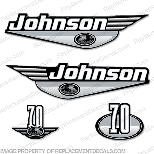 1976 Johnson 20HP Sea-Horse Outboard Reproduction 10 Pc Marine Vinyl Decals 