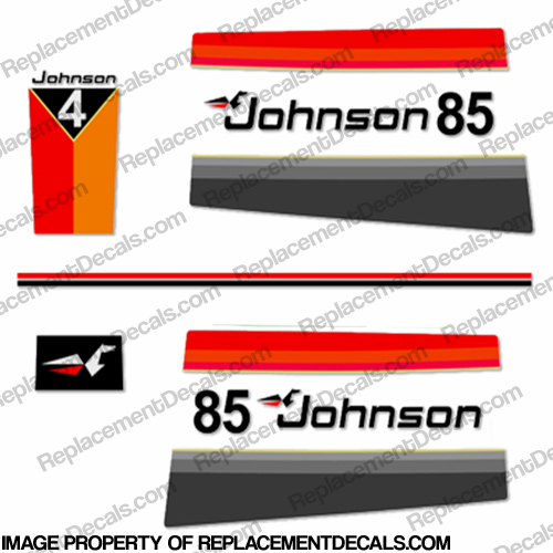 Johnson 1977 85hp Decals INCR10Aug2021