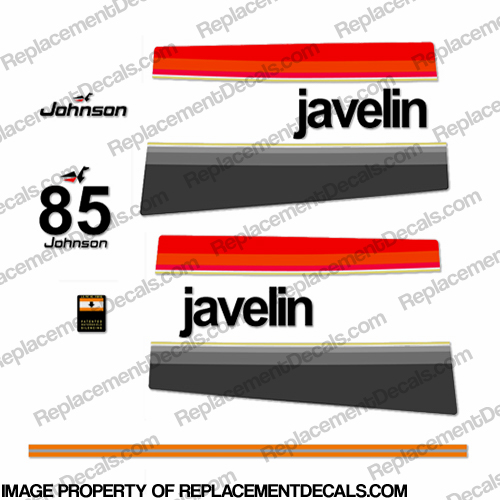 Johnson 1976 85hp - Javelin Decals INCR10Aug2021