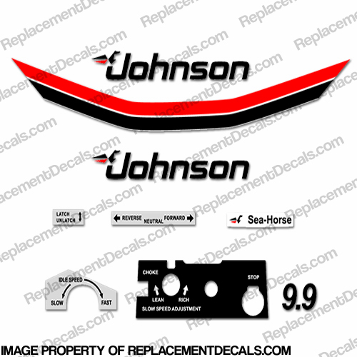 Johnson 1983 9.9hp Decals INCR10Aug2021