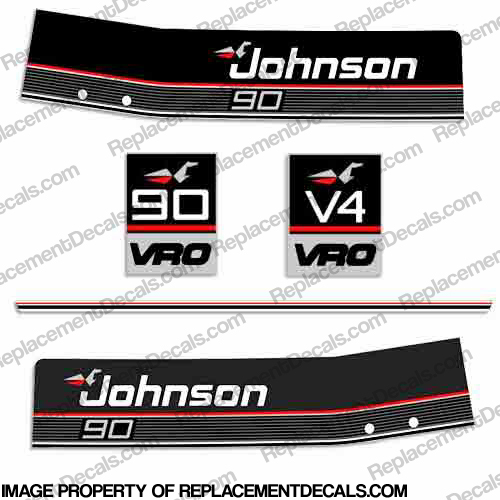Johnson 1990 90hp VRO Decals INCR10Aug2021