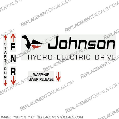 Johnson Hydro-Electric Control Shifter Decal 1962, engine, ship, master, ship master, shiftmaster, shift master, shift-master, 62, Hydro, Electric, HydroElectric, Hydro-Electric, Hydro - Electric, Hydro Electric, Control, Shifter