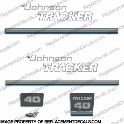 Johnson 1992-1993 Tracker 40hp Decal Kit - Blue INCR10Aug2021