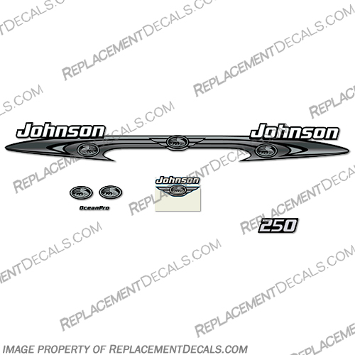 Johnson 250hp OceanPro Decals - Wrap Around ocean, pro, ocean pro, ocean-pro, 250, 250hp, Wrap Around