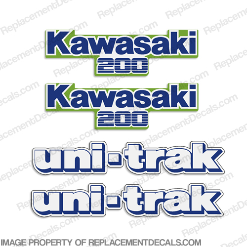 Kawasaki KDX 200 Decal Kit - 1987 INCR10Aug2021