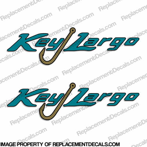Key Largo Logo Boat Decals (Set of 2) INCR10Aug2021
