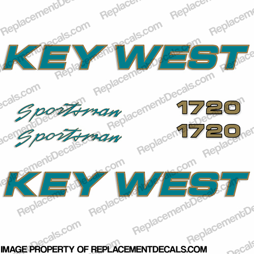 Key West Sportsman 1720 Boat Decals INCR10Aug2021