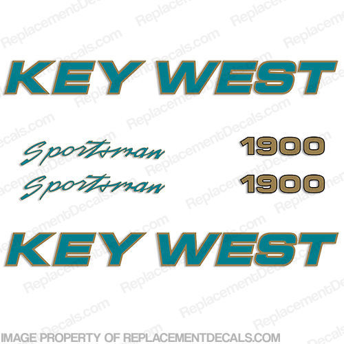 Key West Sportsman 1900 Boat Decals INCR10Aug2021