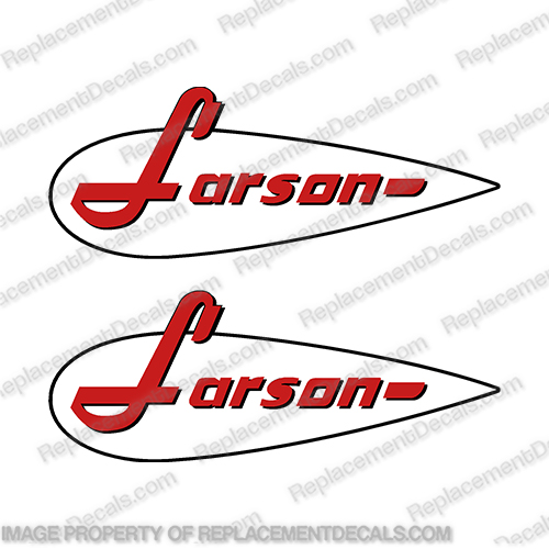 Larson Boat Decal - (Set of 2)  lapline, larson, boats, boat, decal, decals, sticker, stickers