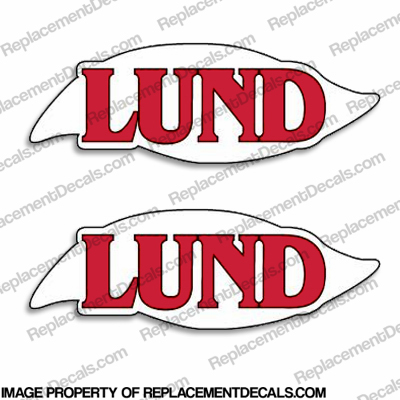 Lund Boat Decals (Set of 2) 1980s Style INCR10Aug2021