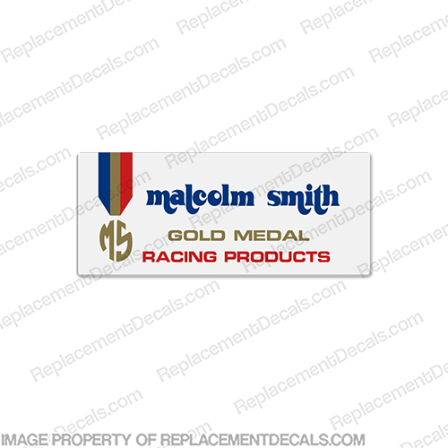 Malcolm Smith Gold Metal Racing Products Decal INCR10Aug2021