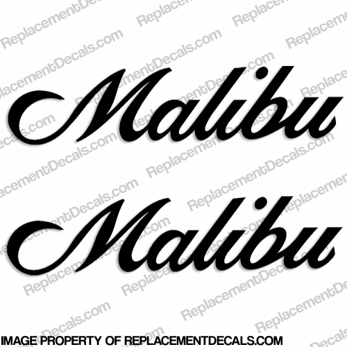 Malibu Boat Decals (Set of 2) - Any Color! INCR10Aug2021