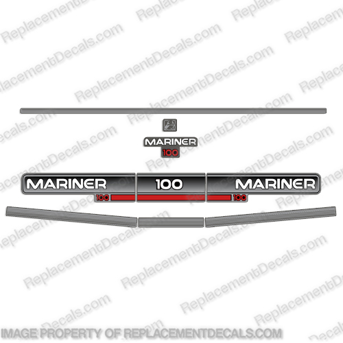 Mariner 100hp 1994 1995 1996 Decal Kit  INCR10Aug2021