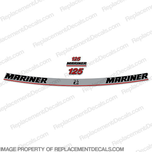 Mariner 125hp Decal Kit INCR10Aug2021
