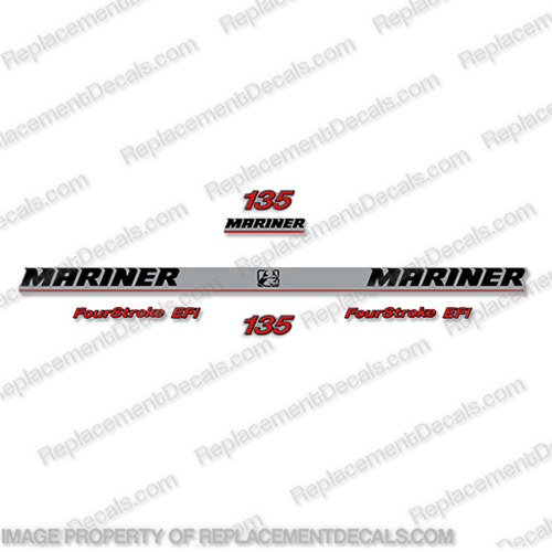 Mariner 135 hp Decal Kit - Fourstroke EFI (2000 - 2001)  INCR10Aug2021