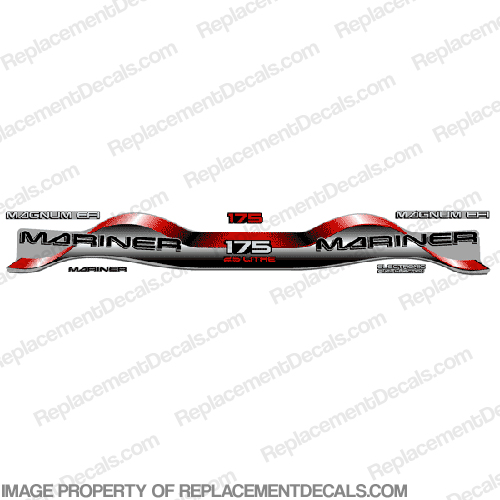 Mariner 175hp 2.5 Decal Kit - Red INCR10Aug2021