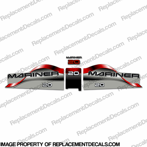 Mariner 20hp Decal Kit - Red INCR10Aug2021