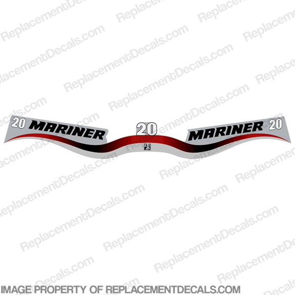 Mariner 20hp Decal Kit - Wrap Around INCR10Aug2021