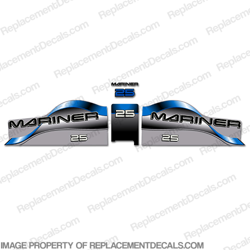 Mariner 25 Decal Kit - Blue INCR10Aug2021