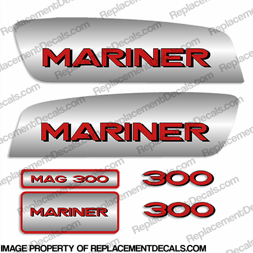 Mariner 300hp ProMax Decal Kit - Custom Red pro. max, pro max, pro-max, INCR10Aug2021