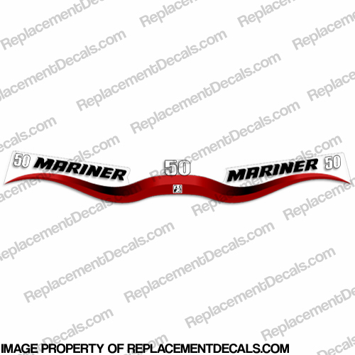 Mariner 50hp Decal Kit - Wrap Around INCR10Aug2021