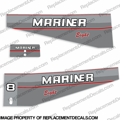 Mariner 1996 8hp Decal Kit INCR10Aug2021