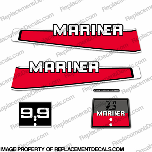 Mariner 1977-1989 9.9hp Decal Kit INCR10Aug2021