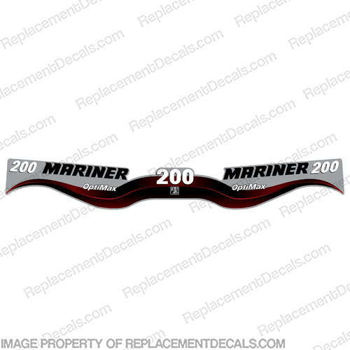 Mariner 200hp Optimax Decal Kit - Wrap Around 2003 - 2008 150, mariner, optimax, 200hp, 200, 2003, 2004, 2005, 2006, 2007, 2008, INCR10Aug2021