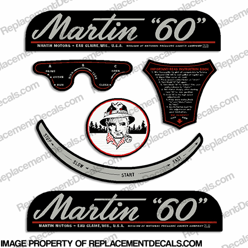 Martin 6.0hp Decal Kit INCR10Aug2021