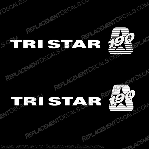 MasterCraft Tri Star 190 Boat Decals - White Master, Craft, 1990s, 1980s, 1980s, 1990s, 90, 80, 90s, 80s, 90s, 80s, 190, pro, star, tristar, sport, boat, decals, mastercraft, prosport, 1991, 1992, 1993, 1994, 1995, 1996, 1997, 190, 