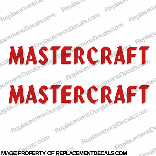 MasterCraft Boat Decals - Style 1 (Set of 2) Any color! INCR10Aug2021