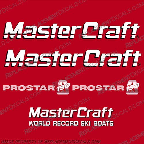MasterCraft ProStar 190 Boat Decals Master, Craft, pro, star, prostar 1990s, 1980s, 1980s, 1990s, 90, 80, 90s, 80s, 90s, 80s, 190, 1990, 1991, 1992, 1993, 1994, 1995, 1996, 1997, 1998, pro, sport, boat, decals,