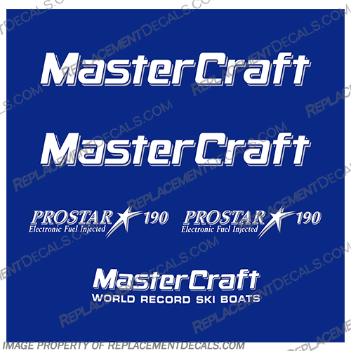 MasterCraft ProStar 190 Electronic Fuel Injection Boat Decals  Master, Craft, 1990s, 1980s, 1980s, 1990s, 90, 80, 90s, 80s, 90s, 80s, 190, pro, star, prostar, electronic, fuel, injection, efi, sport, ski, boat, decals, mastercraft, prosport, 1991, 1992, 1993, 1994, 1995, 1996, 1997, 190, 