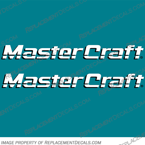 MasterCraft Boat Side Hull Decals - Set of Two - Choose your Colors! Master, Craft, MasterCraft, Side, Hull, Set, of, two, Boats, Boat, Logo, Decal, Decals, 2, Color, 2 Color, 2 Colors
