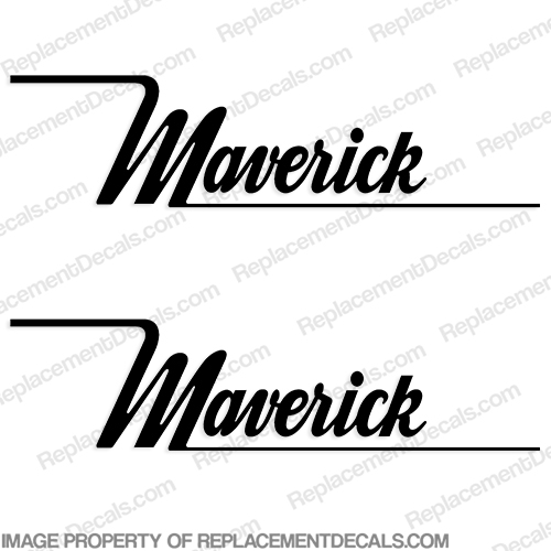 Maverick Boat Logo Decals (Set of Two) - Any Color! INCR10Aug2021